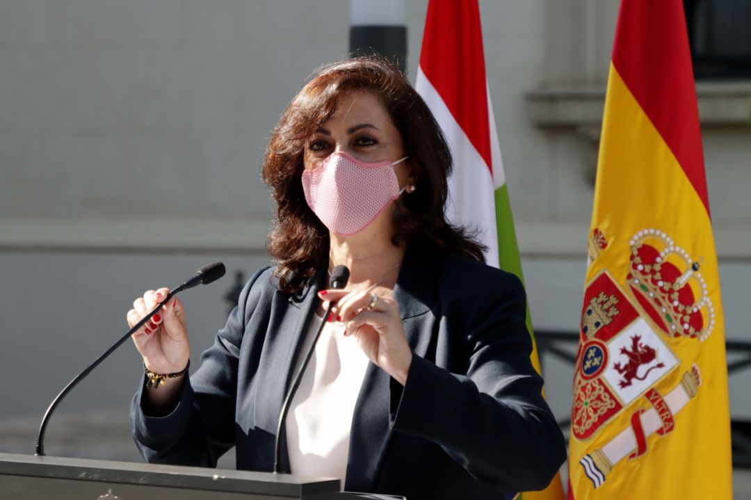 La presidenta del Gobierno de La Rioja, Concha Andreu, explica los convenios con las cabeceras de comarca
La presidenta del Gobierno de La Rioja, Concha Andreu, explica los convenios con las cabeceras de comarca