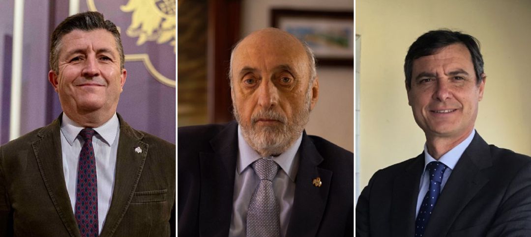 De izquierda a derecha, José Luis Aldea, José María Ruiz 'Rosco' y José Ignacio Barbasán, los tres candidatos del Cachorro De izquierda a derecha, José Luis Aldea, José María Ruiz 'Rosco' y José Ignacio Barbasán, los tres candidatos del Cachorro