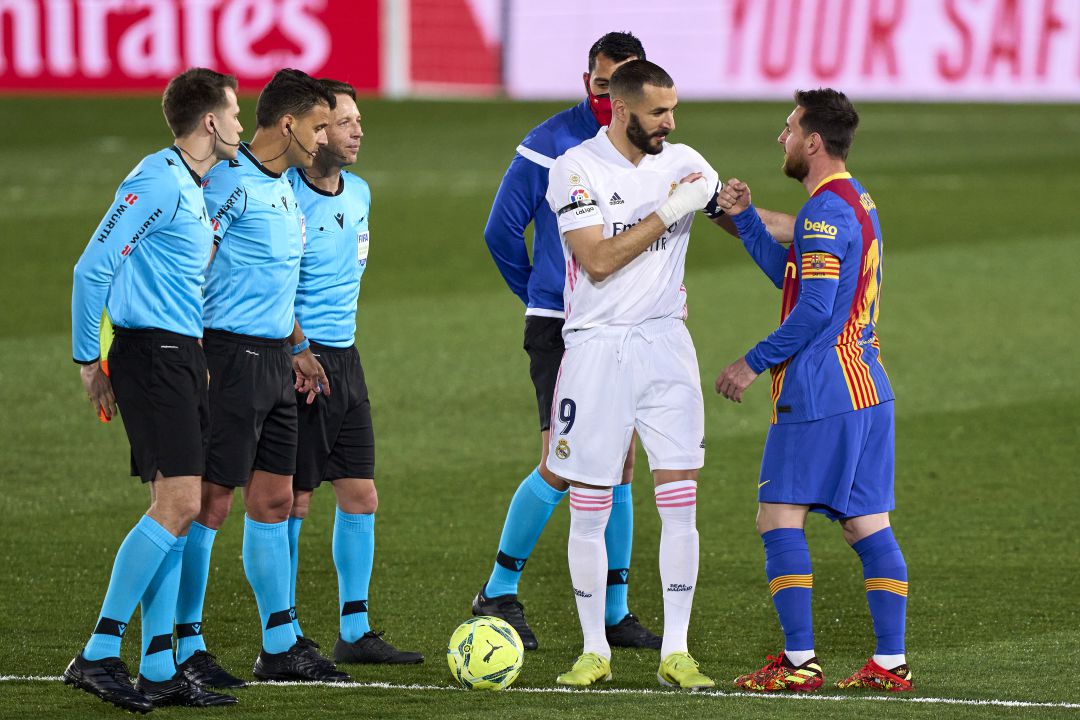 Benzema y Messi, en el último encuentro que disputaron de La Liga Benzema y Messi, en el último encuentro que disputaron de La Liga