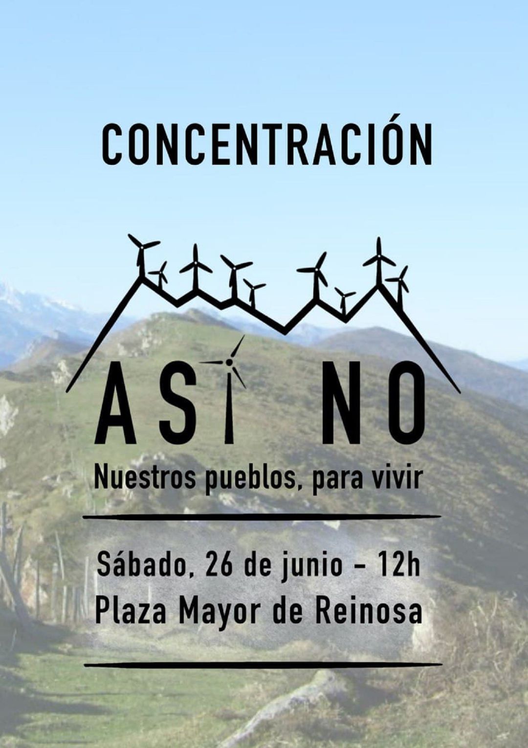 Convocada la primera movilización ciudadana contra los polígonos eólicos en Cantabria Convocada la primera movilización ciudadana contra los polígonos eólicos en Cantabria