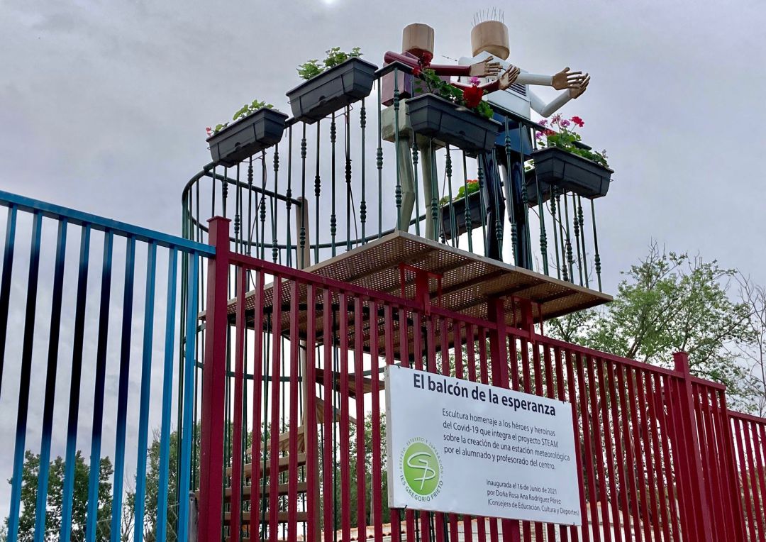 Imagen del 'balcón de la esperanza' Imagen del 'balcón de la esperanza'