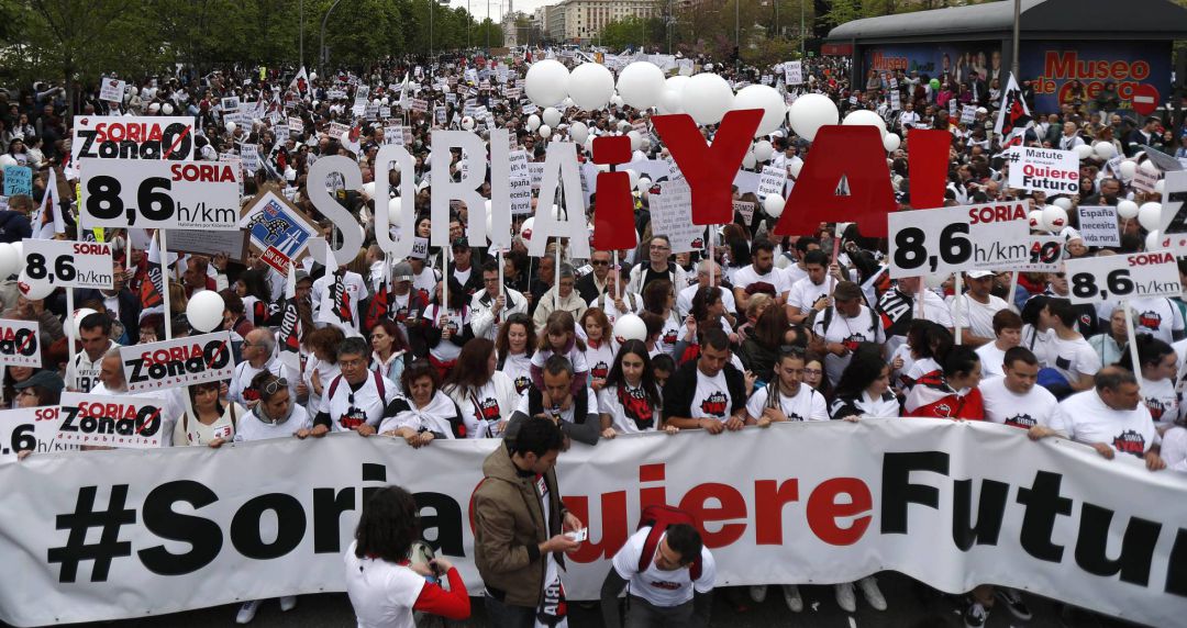 Soria Ya en la manifestación de Madrid Soria Ya en la manifestación de Madrid