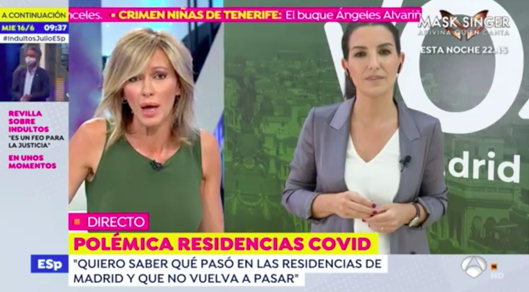 Susanna Griso, indignada por los argumentos de Rocío Monasterio contra la violencia machista le da una lección. Susanna Griso, indignada por los argumentos de Rocío Monasterio contra la violencia machista le da una lección.