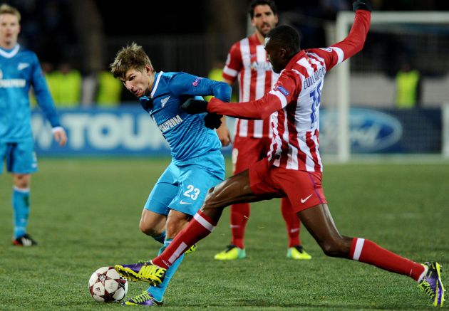 El jugador ruso se midió al Atlético de Madrid en 2013 El jugador ruso se midió al Atlético de Madrid en 2013