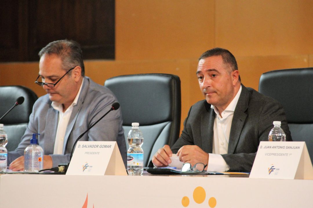 Salvador Gomar (D), Pdte. de la FFCV, asegura que va cumpliendo los objetivos Salvador Gomar (D), Pdte. de la FFCV, asegura que va cumpliendo los objetivos
