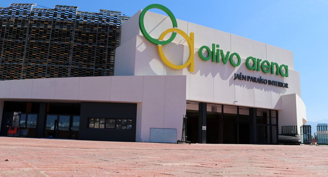 Entrada del Palacio de Deportes Olivo Arena. Entrada del Palacio de Deportes Olivo Arena.