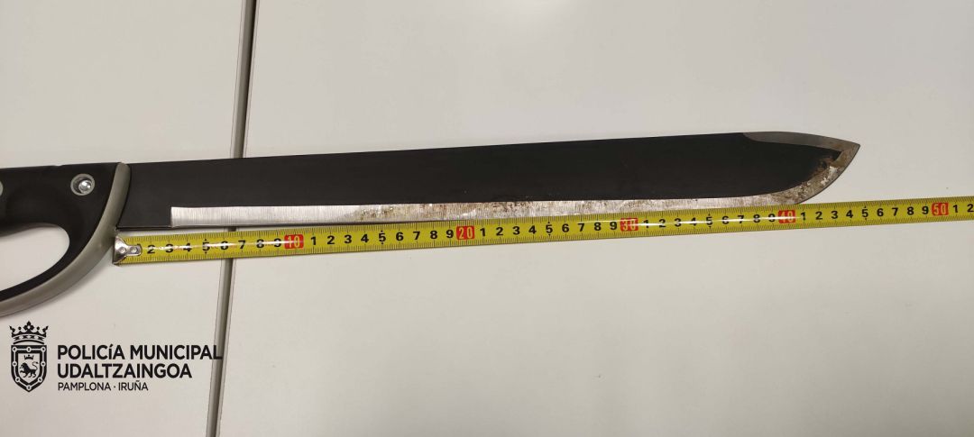 Cuchillo incautado Cuchillo incautado
