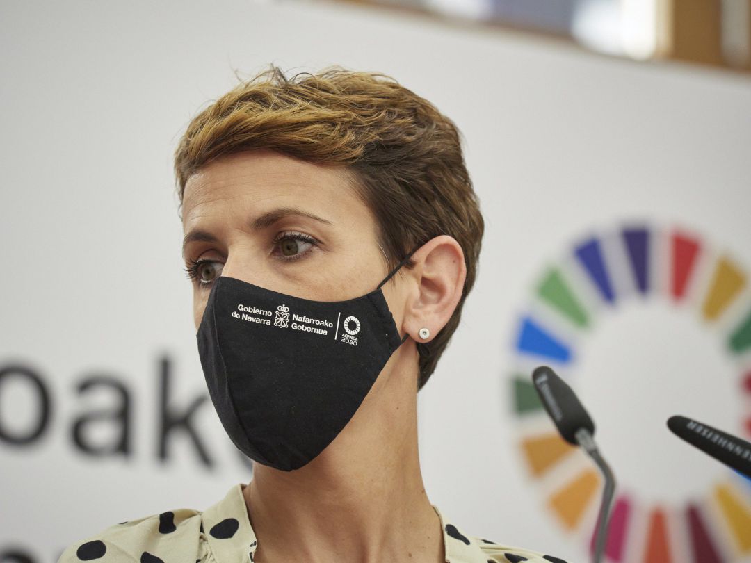 La presidenta del Gobierno de Navarra, María Chivite. La presidenta del Gobierno de Navarra, María Chivite.