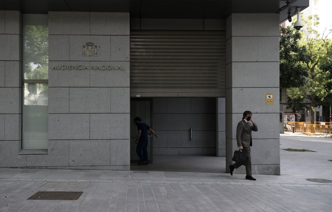 Entrada de la Audiencia Nacional el día en el que declara el inspector de la Policía Manuel Morocho en relación al caso ‘kitchen’. Entrada de la Audiencia Nacional el día en el que declara el inspector de la Policía Manuel Morocho en relación al caso ‘kitchen’.