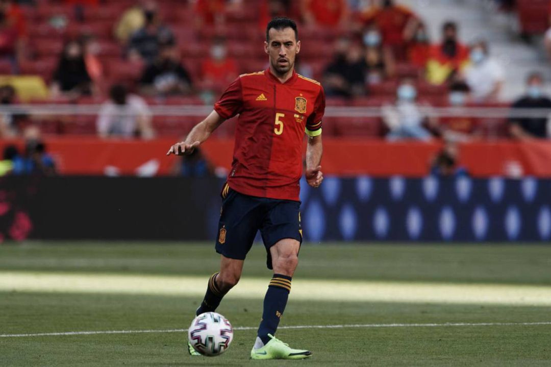 Sergio Busquets con la selección española Sergio Busquets con la selección española