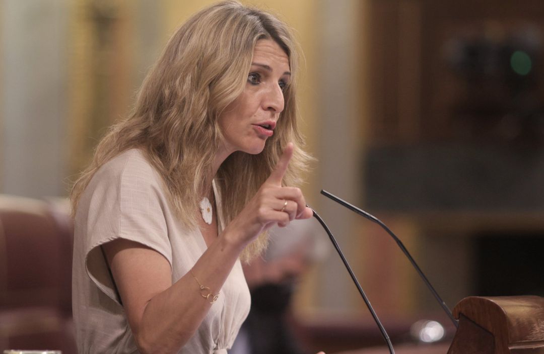 La vicepresidenta tercera del Gobierno y ministra de Trabajo y Economía Social, Yolanda Díaz. La vicepresidenta tercera del Gobierno y ministra de Trabajo y Economía Social, Yolanda Díaz.