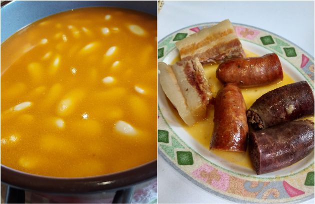La faba y el compango, elementos básicos de la fabada asturiana. La faba y el compango, elementos básicos de la fabada asturiana.