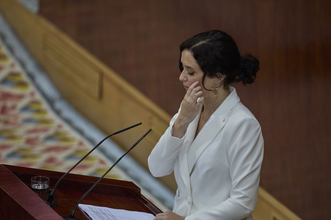 La presidenta en funciones de la Comunidad de Madrid, Isabel Díaz Ayuso La presidenta en funciones de la Comunidad de Madrid, Isabel Díaz Ayuso