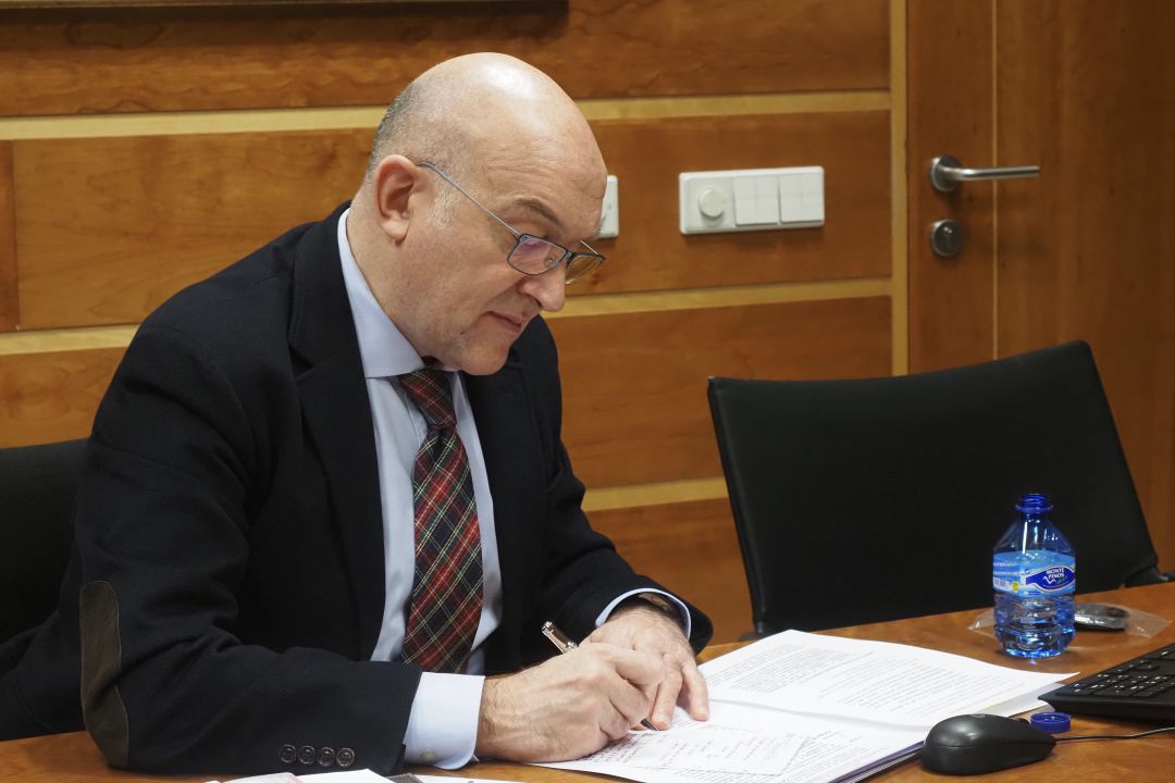 Jesús Julio Carnero, consejero de Agricultura y Ganadería Jesús Julio Carnero, consejero de Agricultura y Ganadería