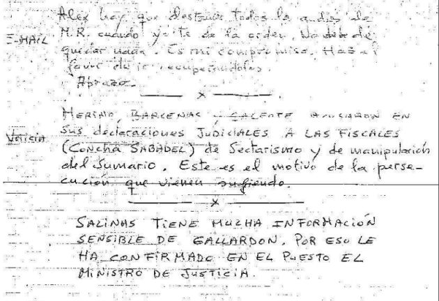 La nota incautada al extesorero Luis Bárcenas adelantada por eldiario.es La nota incautada al extesorero Luis Bárcenas adelantada por eldiario.es