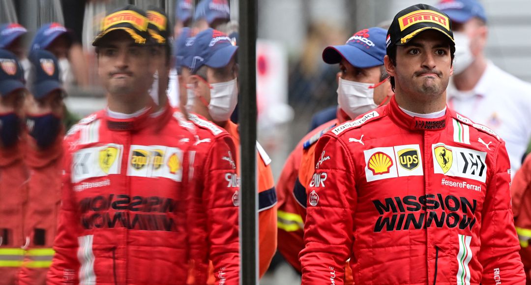 Carlos Sainz, durante un GP con Ferrari Carlos Sainz, durante un GP con Ferrari