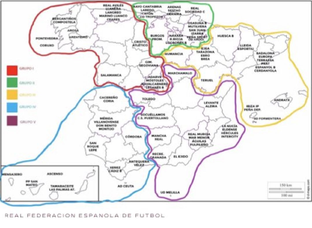 Mapa de grupos. Mapa de grupos.