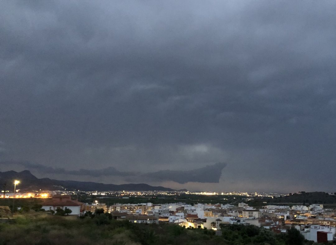 Una de las tormentas registradas en la Safor Una de las tormentas registradas en la Safor