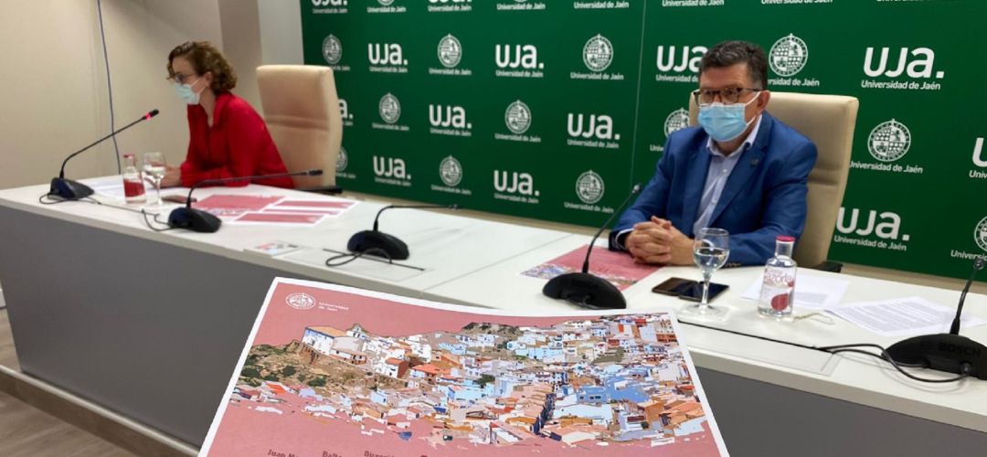 La vicerrectora de Coordinación y Calidad de las Enseñanzas de la UJA, Hikmate Abriouel y José Manuel Castro, director de secretariado de Formación Permanente de la UJA, durante la presentación. La vicerrectora de Coordinación y Calidad de las Enseñanzas de la UJA, Hikmate Abriouel y José Manuel Castro, director de secretariado de Formación Permanente de la UJA, durante la presentación.