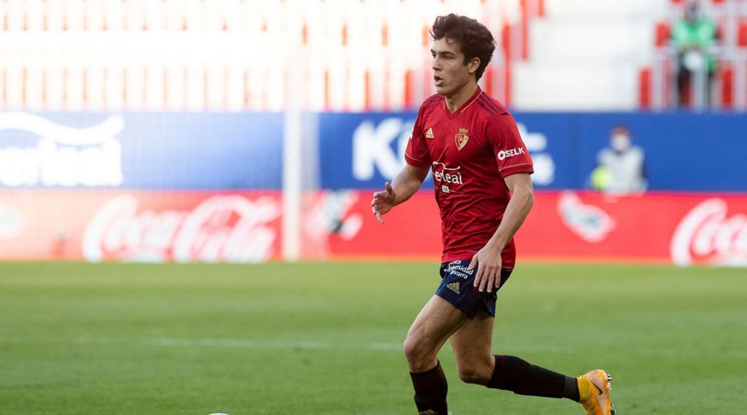 Manu Sánchez durante un partido con Osasuna esta última temporada Manu Sánchez durante un partido con Osasuna esta última temporada