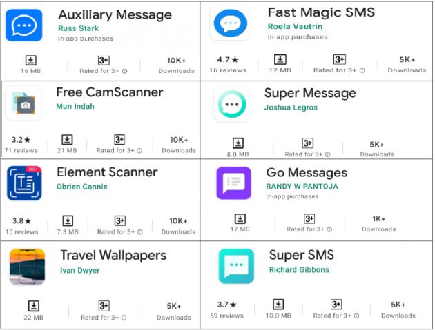 Estas son las apps afectadas. Estas son las apps afectadas.