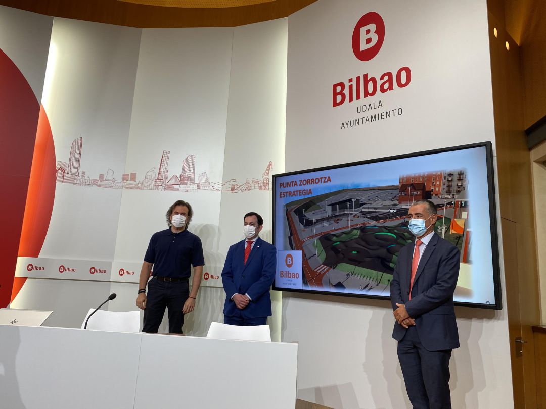 Presentación del proyecto de recuperación para espacios en desuso en el ámbito de Punta Zorrotza en el Ayuntamiento de Bilbao Presentación del proyecto de recuperación para espacios en desuso en el ámbito de Punta Zorrotza en el Ayuntamiento de Bilbao