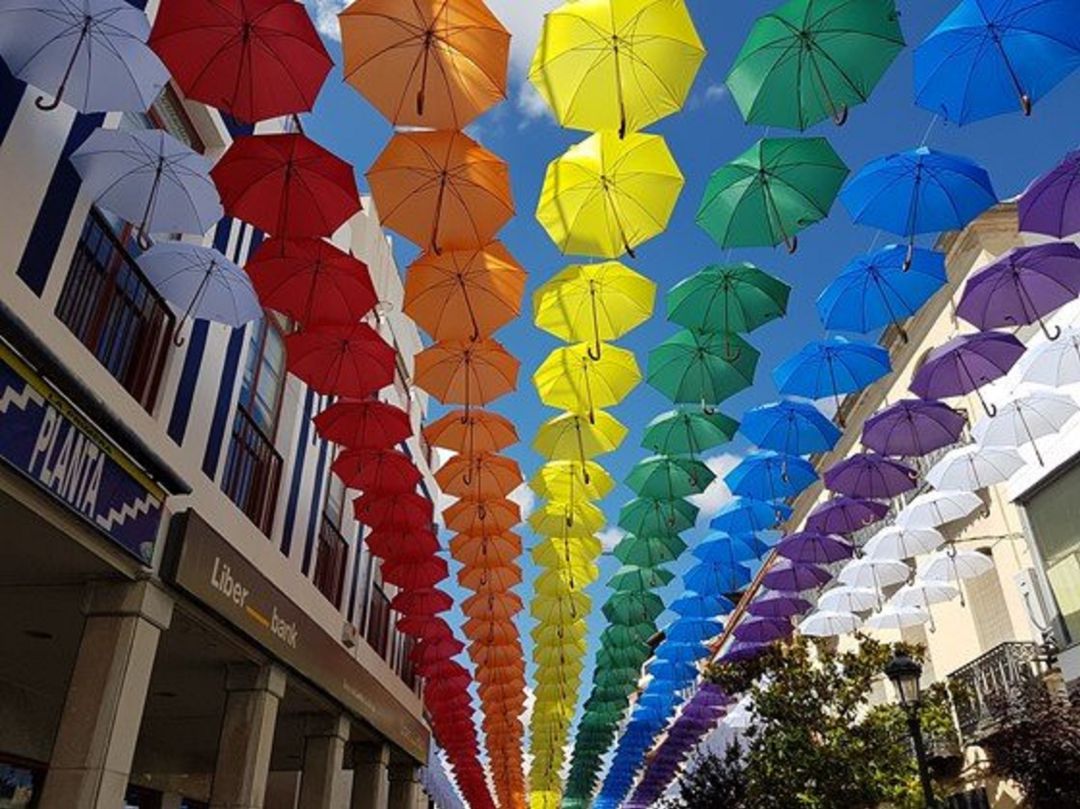 Paraguas para apoyar al colectivo LGTBI Paraguas para apoyar al colectivo LGTBI