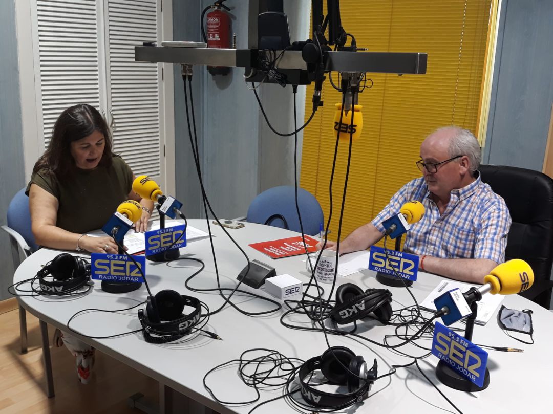 Momento de la entrevista a la alcaldesa M ª Teresa García Momento de la entrevista a la alcaldesa M ª Teresa García