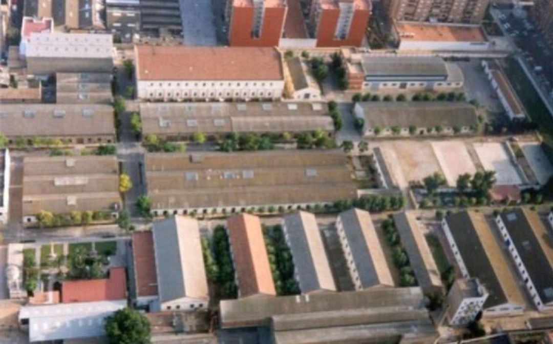 Vista aérea del Cuartel de Ingenieros de València Vista aérea del Cuartel de Ingenieros de València