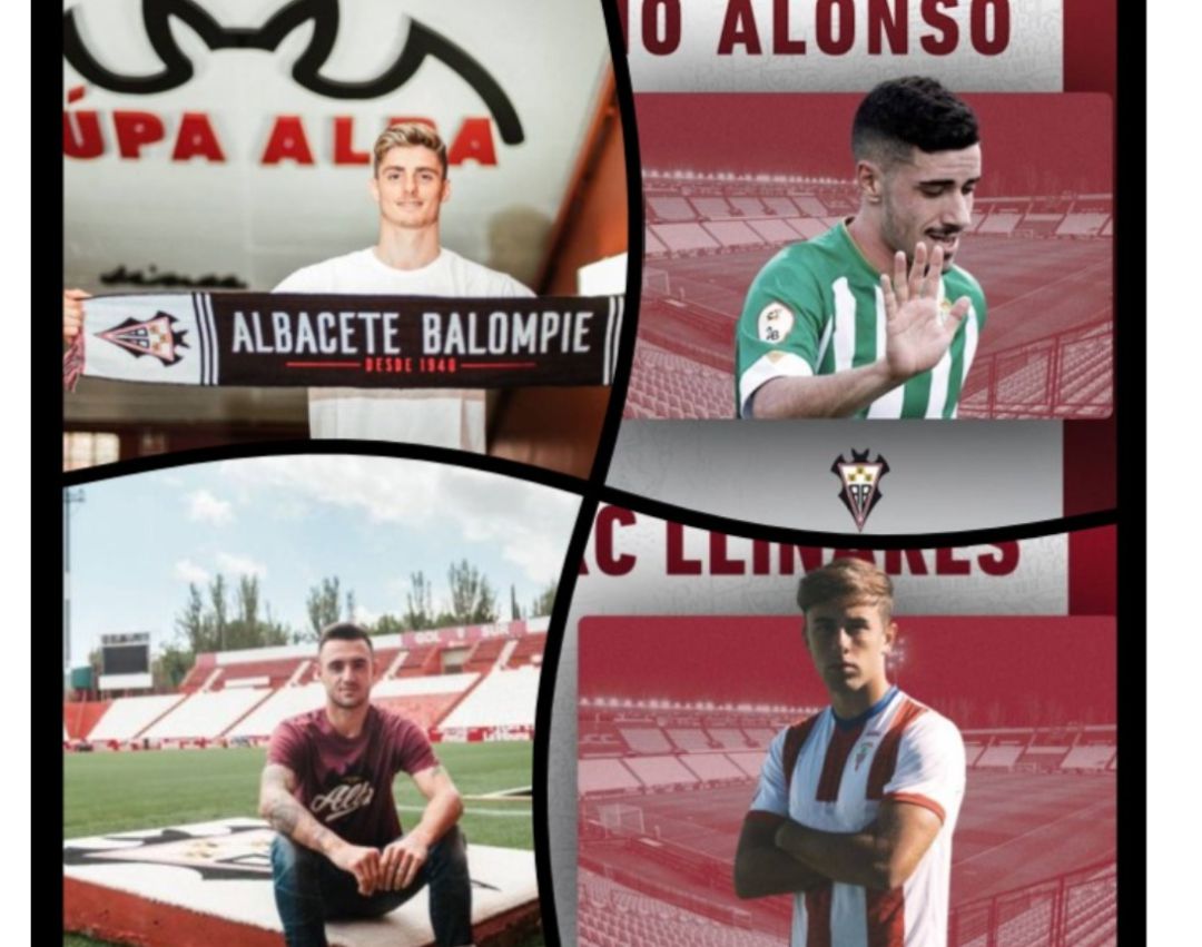 Algunos de los fichajes del Albacete para la próxima temporada Algunos de los fichajes del Albacete para la próxima temporada