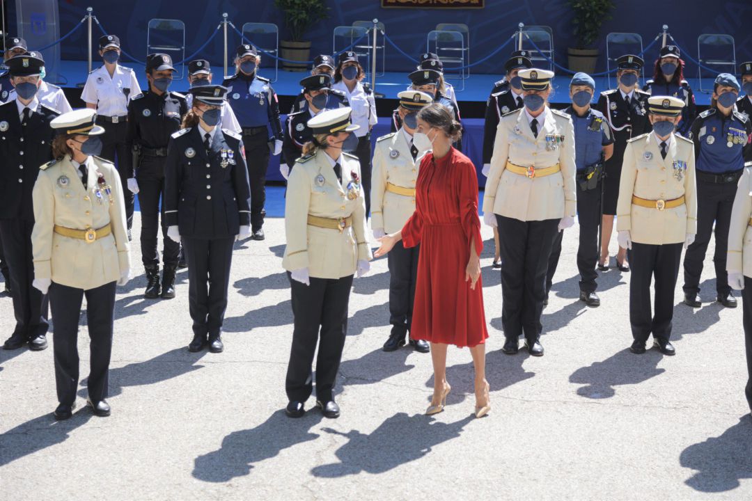 La Reina Letizia durante el evento celebrado con motivo del día de 'San Juan Bautista' en Madrid. La Reina Letizia durante el evento celebrado con motivo del día de 'San Juan Bautista' en Madrid.