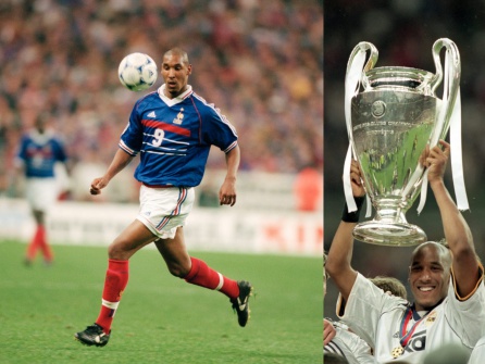 Anelka con la selección de Francia y alzando la Champions League con el Real Madrid Anelka con la selección de Francia y alzando la Champions League con el Real Madrid