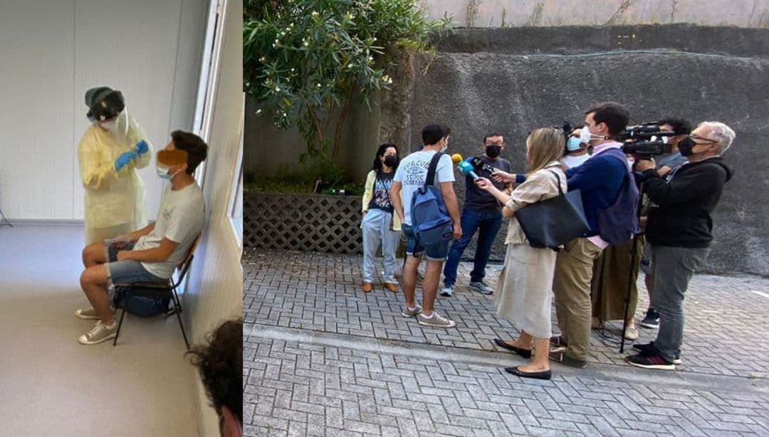 Más de 500 alumnos de varios institutos de Pontevedra se someten a un cribado masivo para acotar los contagios en el macrobrote de Mallorca Más de 500 alumnos de varios institutos de Pontevedra se someten a un cribado masivo para acotar los contagios en el macrobrote de Mallorca
