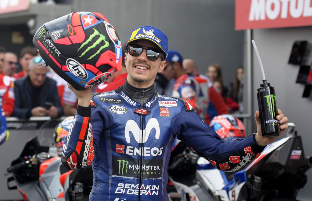 Maverick Viñales celebra una victoria durante esta temporada Maverick Viñales celebra una victoria durante esta temporada
