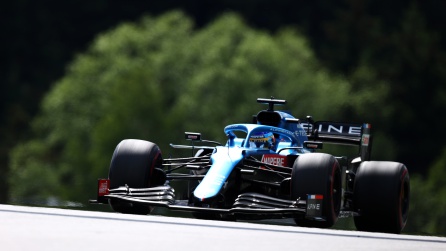 Fernando Alonso durante el Gran Premio de Styria Fernando Alonso durante el Gran Premio de Styria
