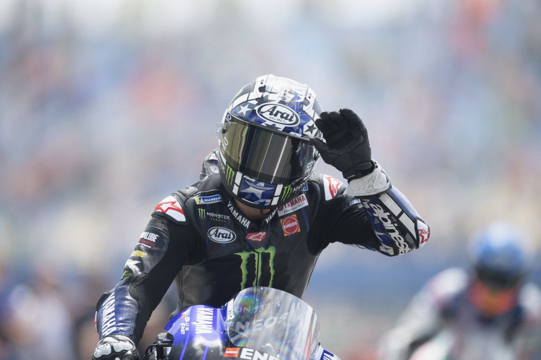 Maverick Viñales al mando de su Yamaha Maverick Viñales al mando de su Yamaha