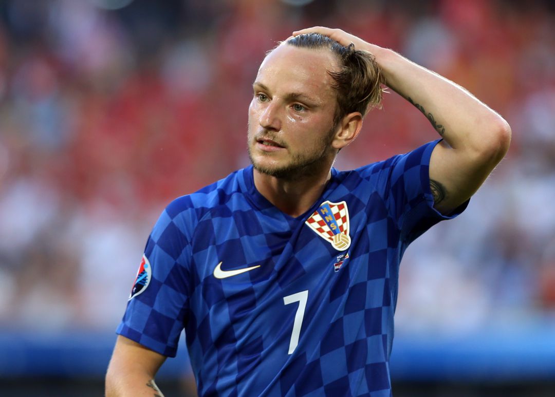 Ivan Rakitic con la selección de Croacia Ivan Rakitic con la selección de Croacia