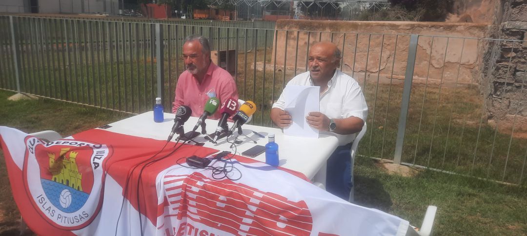Roig y Palma en rueda de prensa Roig y Palma en rueda de prensa