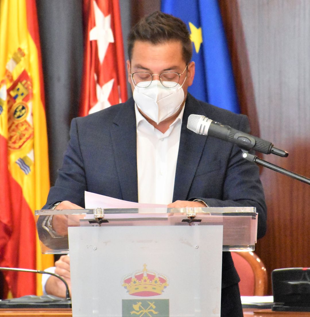 El alcalde Raúl Martín Galán en el Pleno municipal El alcalde Raúl Martín Galán en el Pleno municipal