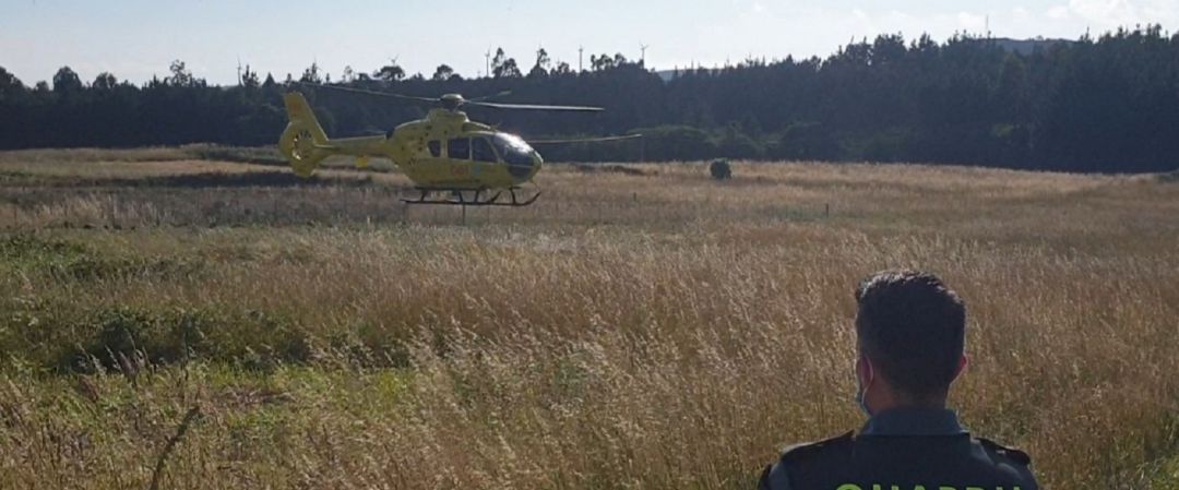 Desplazamiento del helicóptero medicalizado Desplazamiento del helicóptero medicalizado