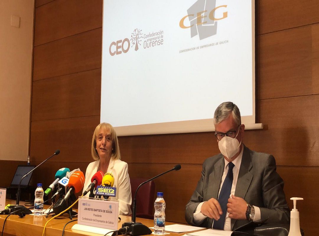 Marisol Nóvoa y José Manuel Vieites después de la reunión del comité ejecutivo y de la junta directiva CEG Marisol Nóvoa y José Manuel Vieites después de la reunión del comité ejecutivo y de la junta directiva CEG