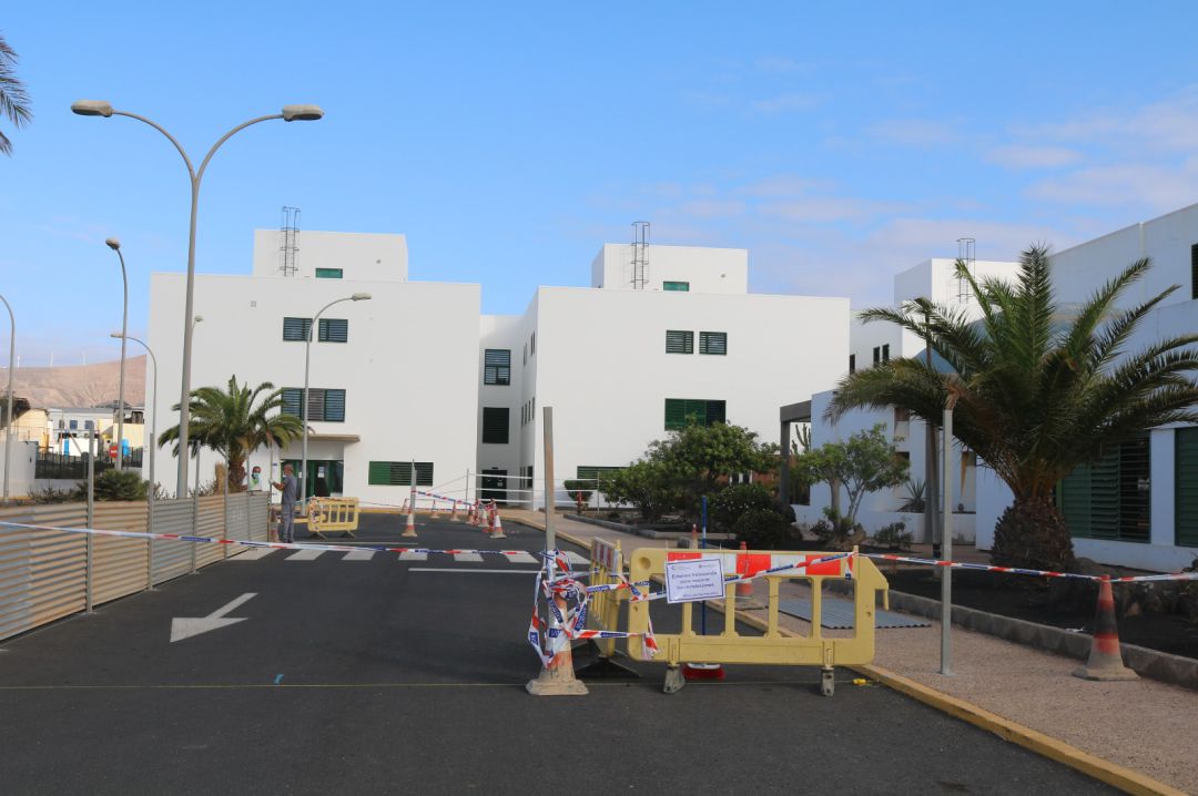Zona en la que se acometen las obras del búnker de Radioterapia en Lanzarote. Zona en la que se acometen las obras del búnker de Radioterapia en Lanzarote.