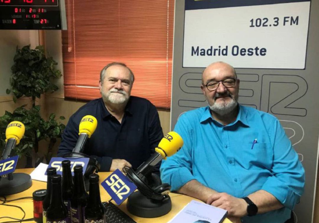 Los escritores José Luis Labad y Gonzalo Arjona Los escritores José Luis Labad y Gonzalo Arjona