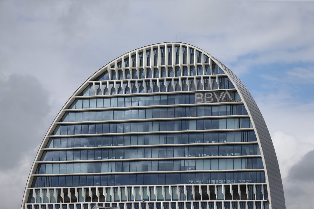 Edificio de la sede de BBVA en Madrid, conocido como 'La Vela' Edificio de la sede de BBVA en Madrid, conocido como 'La Vela'