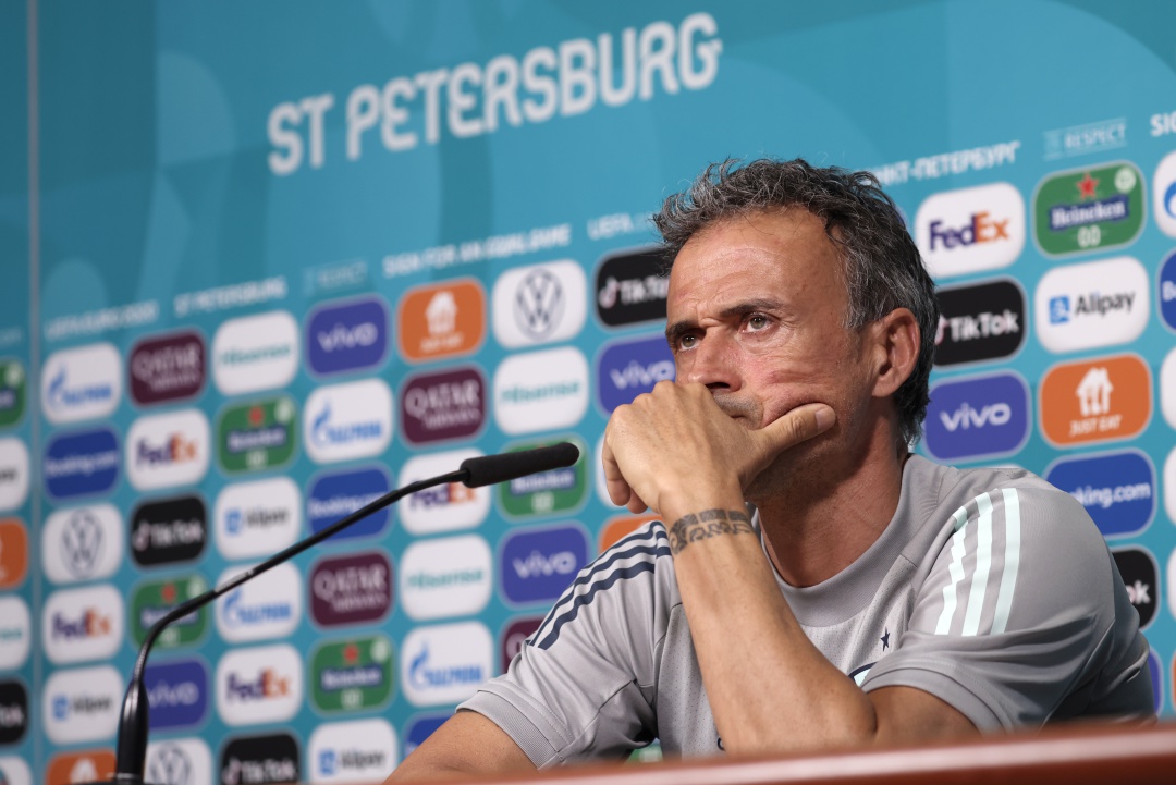 Luis Enrique en la conferencia de prensa previa a los cuartos de final de la Eurocopa 2020 Luis Enrique en la conferencia de prensa previa a los cuartos de final de la Eurocopa 2020
