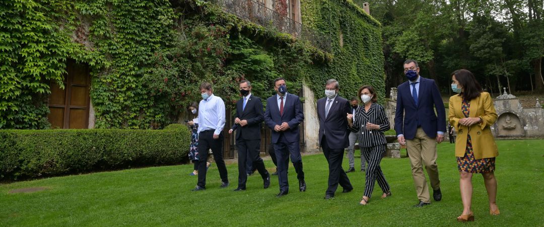 Visita institucional a los jardines de Meirás Visita institucional a los jardines de Meirás