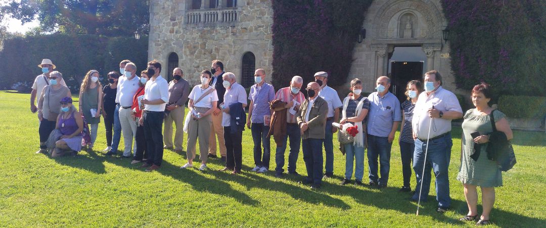 Primeros visitantes a los jardines del Pazo de Meirás Primeros visitantes a los jardines del Pazo de Meirás