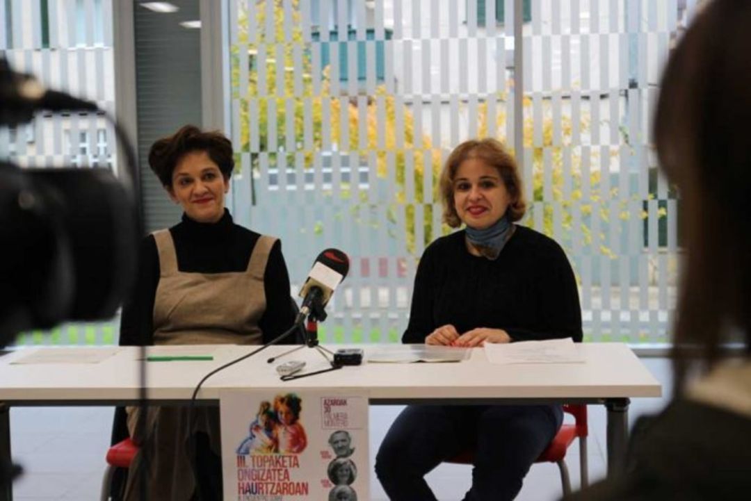 Eunate Encinas (i) y Rebeca González en una imagen de archivo del programa 'Erosi eta Ikasi' Eunate Encinas (i) y Rebeca González en una imagen de archivo del programa 'Erosi eta Ikasi'