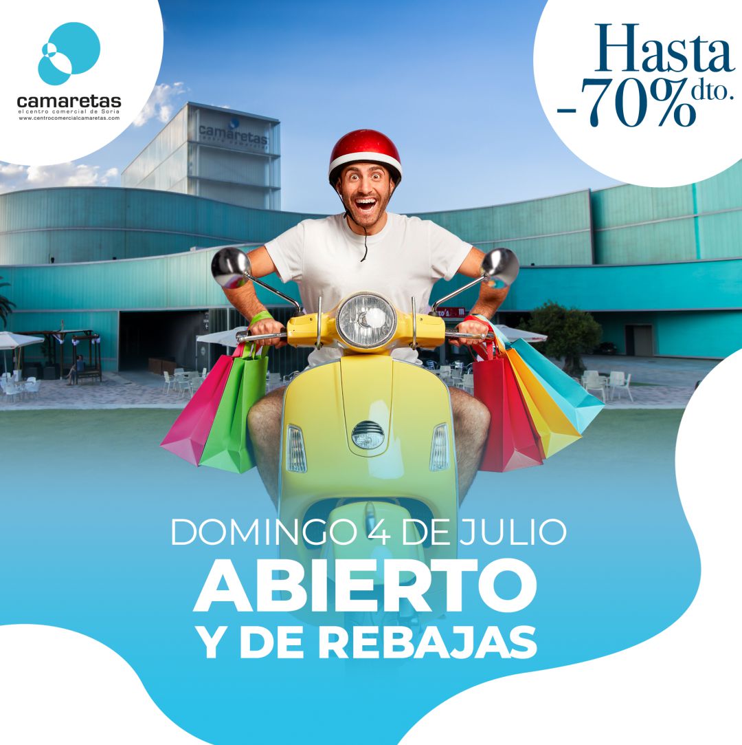 Centro Comercial Camaretas abre el domigo. Centro Comercial Camaretas abre el domigo.