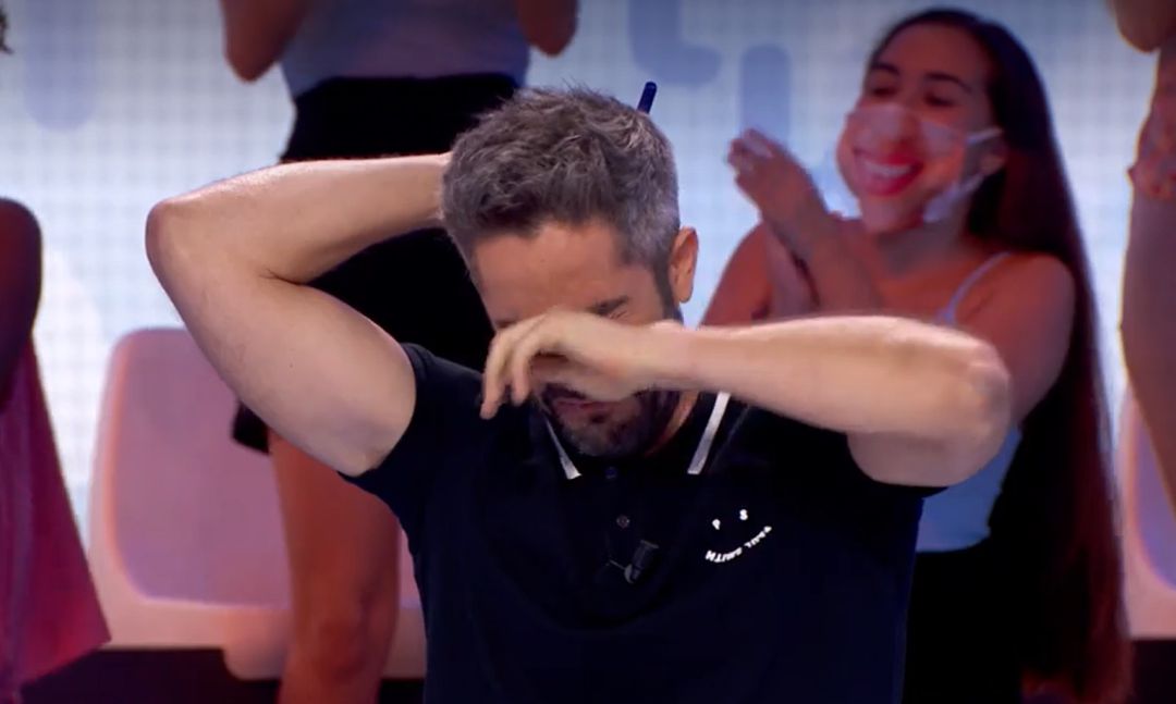 Roberto Leal, muy emocionado después de que Pablo Díaz 'conquiste' el 'Rosco'. Roberto Leal, muy emocionado después de que Pablo Díaz 'conquiste' el 'Rosco'.